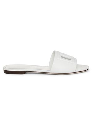 Women's DG Leather Sandals - White - Size 5.5