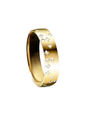 Women's Diamond Braille 18K Gold & Diamond Manifest Ring - Gold - Size 7 - Gold - Size 7