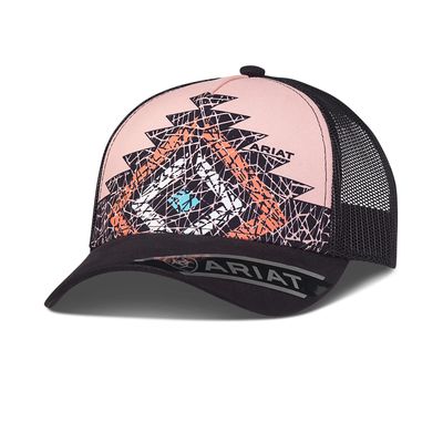 Women's Diamond Print Cap in Brown, Size: OS by Ariat