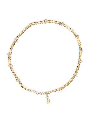 Women's Diana 14K-Yellow-Gold Vermeil & Crystal Curb-Chain Necklace - Gold - Gold