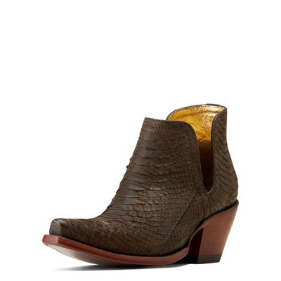 Women's Dixon Python Western Boots in Chocolate, Size: 5.5 B / Medium by Ariat