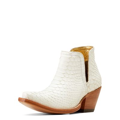 Women's Dixon Python Western Boots in Classic White, Size: 5.5 B / Medium by Ariat