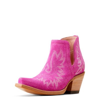 Women's Dixon Western Boots in Haute Pink Suede, Size: 5.5 B / Medium by Ariat