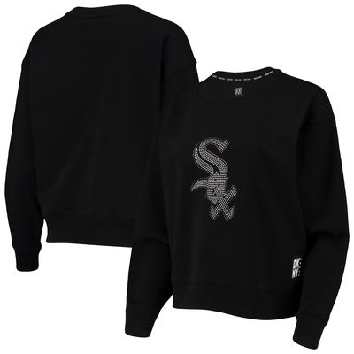 Women's DKNY Sport Black Chicago White Sox Carrie Pullover Sweatshirt