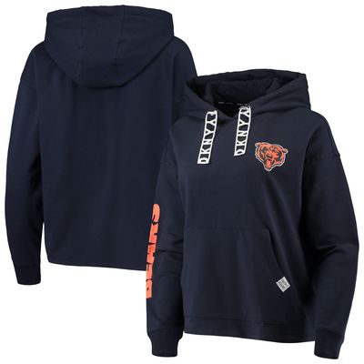 Women's DKNY Sport Navy Chicago Bears Staci Pullover Hoodie