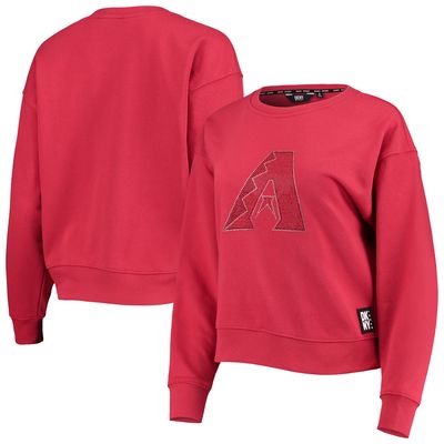 Women's DKNY Sport Red Arizona Diamondbacks Carrie Pullover Sweatshirt