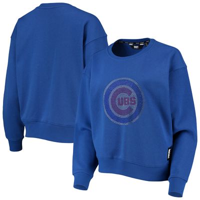 Women's DKNY Sport Royal Chicago Cubs Carrie Pullover Sweatshirt