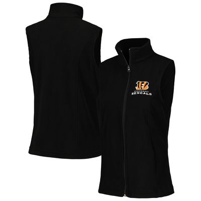 Women's Dunbrooke Black Cincinnati Bengals Houston Fleece Full-Zip Vest