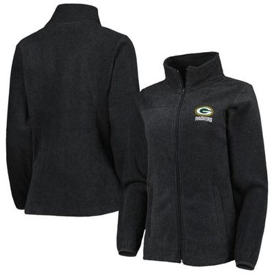 Women's Dunbrooke Charcoal Green Bay Packers Hayden Polar Full-Zip Jacket
