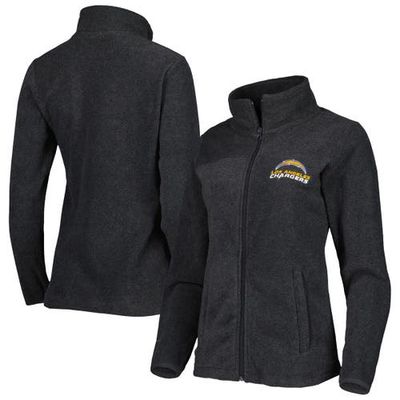Women's Dunbrooke Charcoal Los Angeles Chargers Hayden Polar Full-Zip Jacket