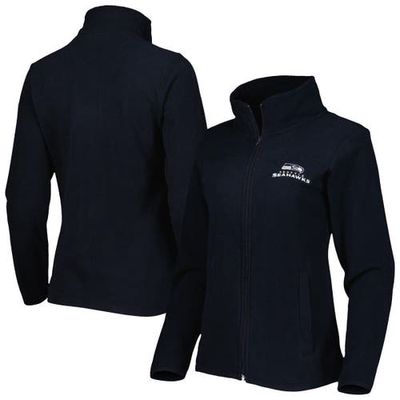 Women's Dunbrooke College Navy Seattle Seahawks Hayden Polar Full-Zip Jacket