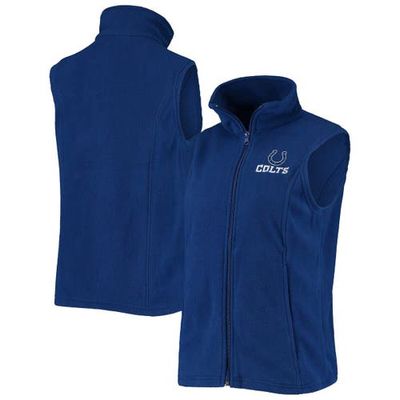 Women's Dunbrooke Royal Indianapolis Colts Houston Fleece Full-Zip Vest