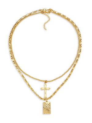 Women's Dusk Sainte 18K Gold-Plate 2-Piece Necklace Set - Gold