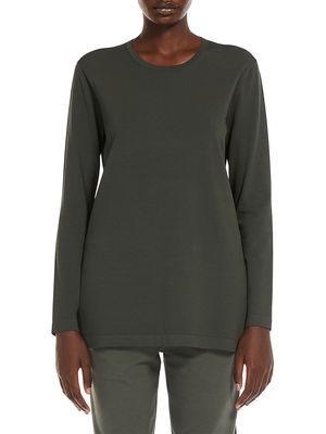 Women's Elegia Crewneck Sweater - Dark Green - Size XS