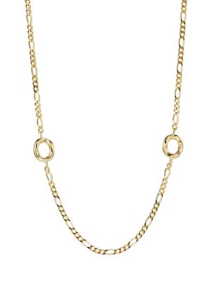 Women's Elena 14K Goldplated Twisted Dual-Pendant Necklace - Yellow Gold - Yellow Gold