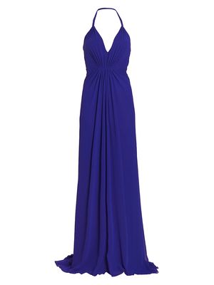 Women's Elodie Trailing Hem Gown - Royal Blue - Size 10