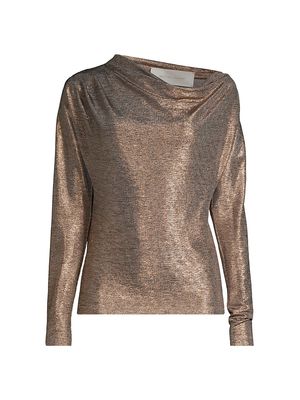 Women's Elsie Off-The-Shoulder Top - Bronze - Size Small - Bronze - Size Small