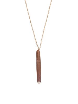 Women's Emy Goldtone & Sea Urchin Stone Pendant Necklace - Metal