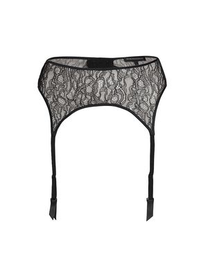 Women's Enchante Lace Garter Belt - French Navy - Size Medium