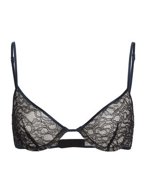 Women's Enchante Lace Underwire Demi Bra - French Navy - Size 34C