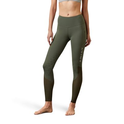 Women's Eos Knee Patch Tight in Beetle Forest Mist, Size: XS Regular by Ariat