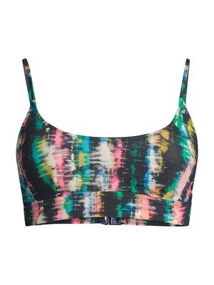 Women's Erika Printed Bikini Top - Bimini Sky - Size Small