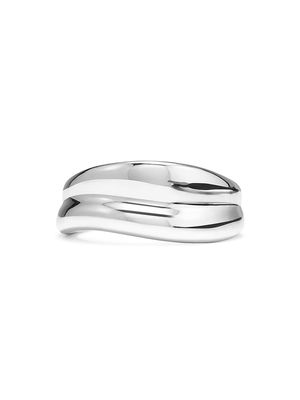 Women's Eros Sterling Silver Sculptural Band Ring - Silver - Size 8 - Silver - Size 8