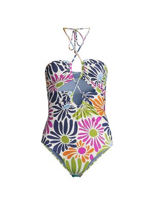 Women's Flora Gemma Floral One-Piece Swimsuit - Floral Multi - Size XS - Floral Multi - Size XS