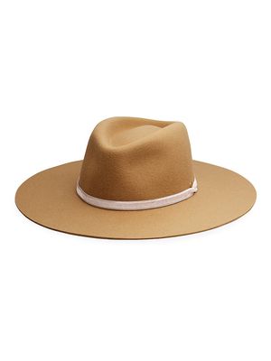 Women's Florence Wool Fedora - Camel - Size Small