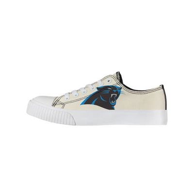 Women's FOCO Cream Carolina Panthers Low Top Canvas Shoes