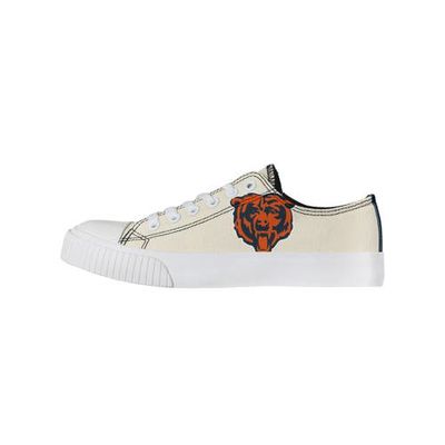 Women's FOCO Cream Chicago Bears Low Top Canvas Shoes