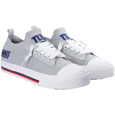 Women's FOCO New York Giants Knit Canvas Fashion Sneakers in Gray