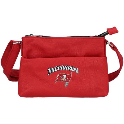 Women's FOCO Tampa Bay Buccaneers Logo Script Crossbody Handbag in Red