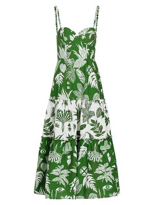 Women's Forest Soul Mix Midi-Dress - Forest Soul Off White - Size Large