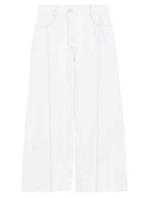 Women's Foster High-Rise Stretch Wide Ankle Jeans - White - Size XS