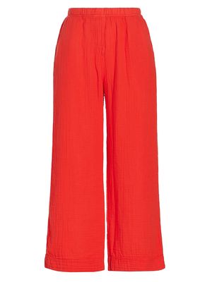 Women's Franny Gauze Pants - Cardinal - Size XS - Cardinal - Size XS