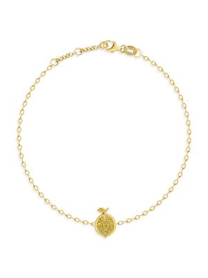 Women's Frutti Limone 18K Gold, Diamond & Sapphire Chain Bracelet - Yellow Gold