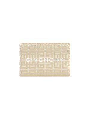 Women's G Cut Bifold Wallet in 4G Coated Canvas and Leather - Natural Beige