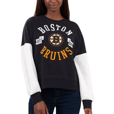 Women's G-III 4Her by Carl Banks Black Boston Bruins Team Pride Pullover Sweatshirt