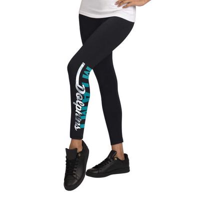 Women's G-III 4Her by Carl Banks Black Miami Dolphins 4th Down Leggings