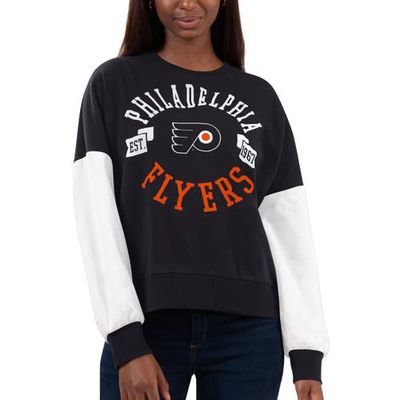 Women's G-III 4Her by Carl Banks Black Philadelphia Flyers Team Pride Pullover Sweatshirt