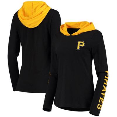 Women's G-III 4Her by Carl Banks Black Pittsburgh Pirates Crossbar Pullover Hoodie