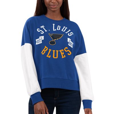 Women's G-III 4Her by Carl Banks Blue St. Louis Blues Team Pride Pullover Sweatshirt