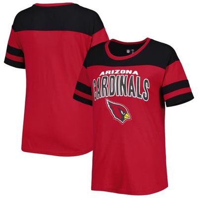 Women's G-III 4Her by Carl Banks Cardinal/Black Arizona Cardinals Play the Ball T-Shirt