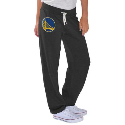 Women's G-III 4Her by Carl Banks Charcoal Golden State Warriors Scrimmage Pants