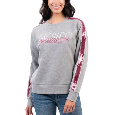 Women's G-III 4Her by Carl Banks Gray Colorado Avalanche Penalty Box Pullover Sweatshirt