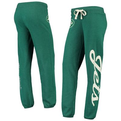 Women's G-III 4Her by Carl Banks Heathered Green New York Jets Team Scrimmage Fleece Pants