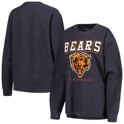 Women's G-III 4Her by Carl Banks Navy Chicago Bears Comfy Cord Pullover Sweatshirt