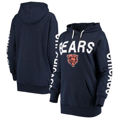 Women's G-III 4Her by Carl Banks Navy Chicago Bears Extra Point Pullover Hoodie