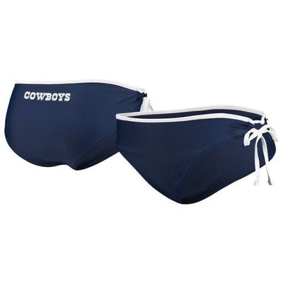 Women's G-III 4Her by Carl Banks Navy Dallas Cowboys Perfect Match Bikini Bottom
